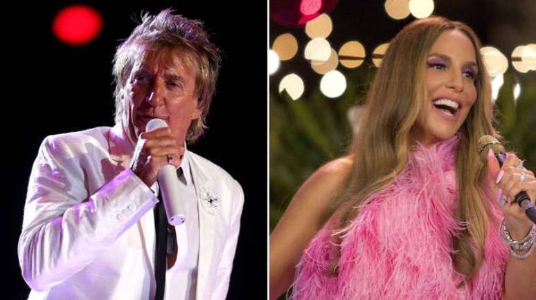 Rod Stewart e Ivete Sangalo.