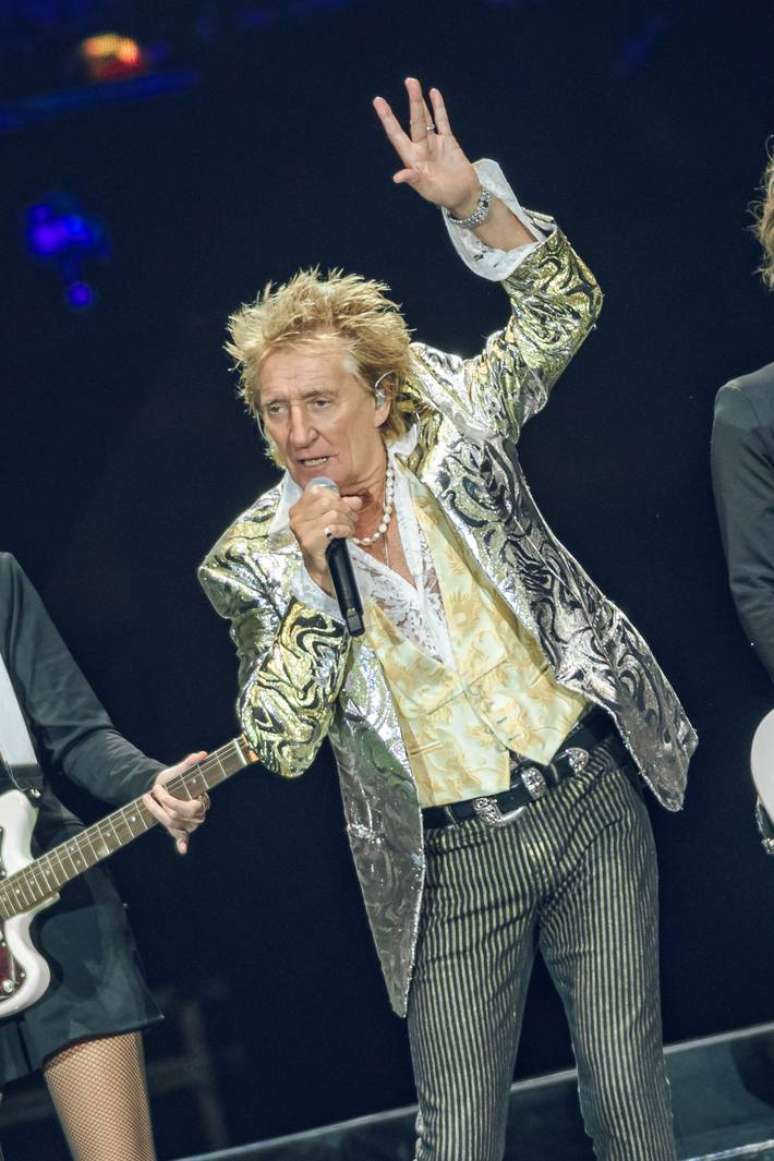 Rod Stewart em show no Allianz Parque em 30 de setembro de 2023