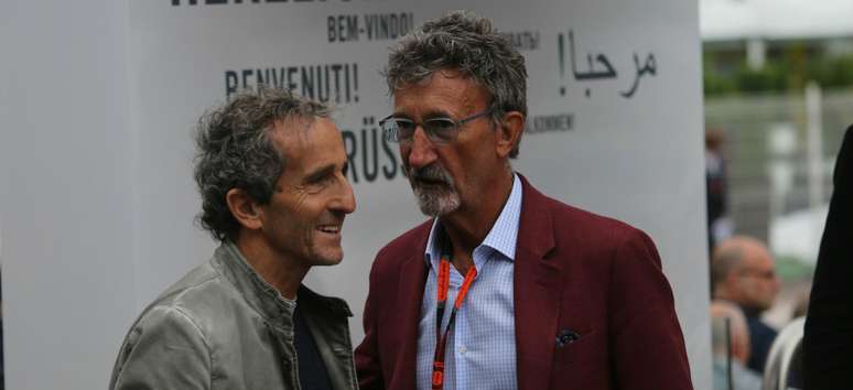 Alain prost e Eddie Jordan em 2015