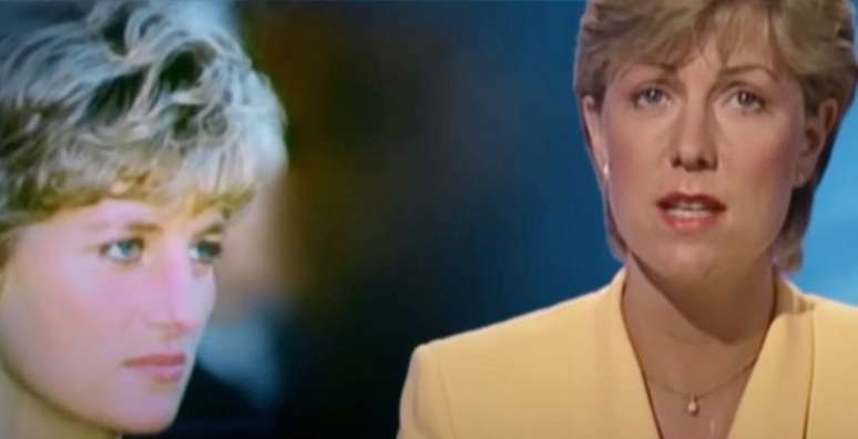 Jill Dando na cobertura de TV da morte de Diana: a jornalista era comparada com a princesa