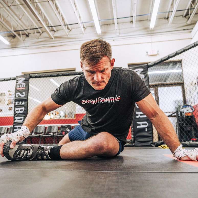 Stipe Miocic em treinamento 