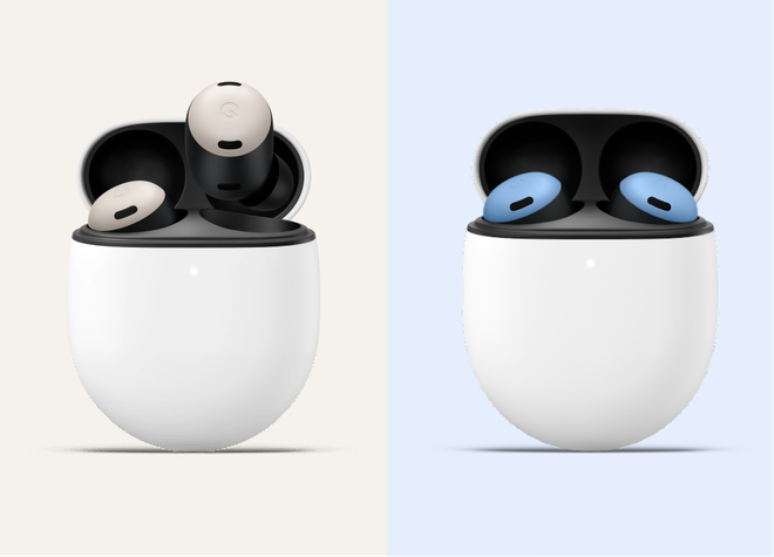 Google apresenta novas cores para o Pixel Buds Pro em Porcelain e Bay (Imagem: Montagem/Canaltech)