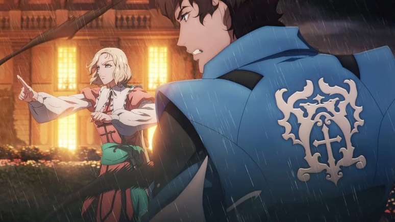 Richter e Maria em Castlevania: Noturno (Imagem: Reprodução/Netflix)