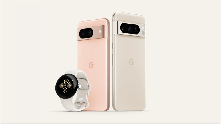 Apesar de não ser um grande upgrade, os novos Google Pixel 8 embarcam melhorias na potência de carregamento, chegando aos 30 W (Imagem: Divulgação/Google)