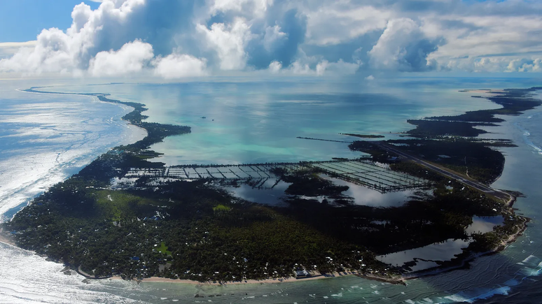 Os gráficos mais precisos de Kiribati, feitos pelos britânicos, têm quase 70 anos