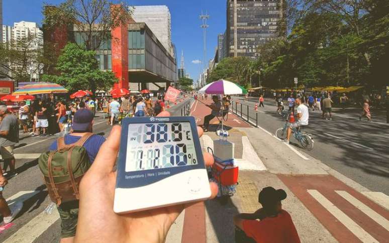 Em setembro de 2023, os termômetros se aproximaram dos 40ºC em São Paulo.