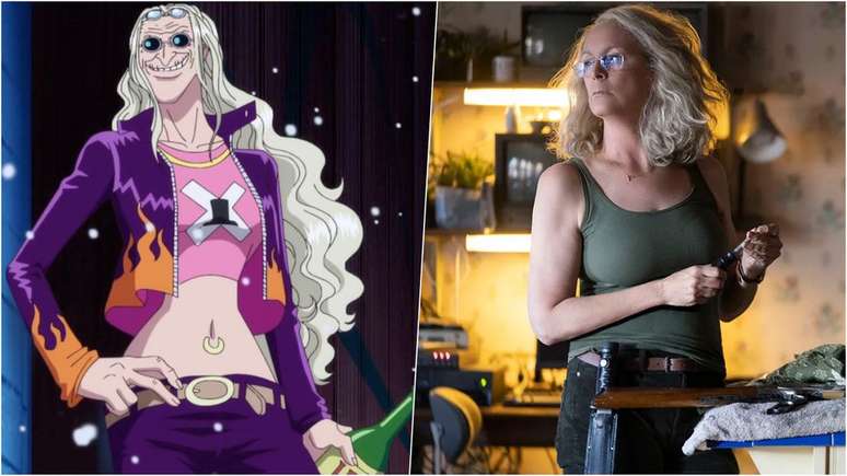 Showrunner também quer Jamie Lee Curtis como dra Kureha em One Piece (Imagem: Reprodução/Toei Animation, Universal Pictures)