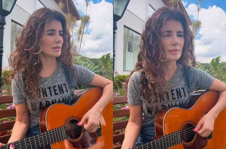 Paula Fernandes publicou vídeo cantando 'Meus Encantos'