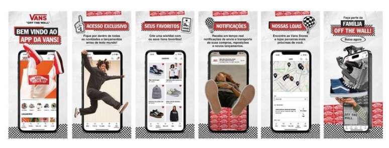 Vantagens do app da Vans