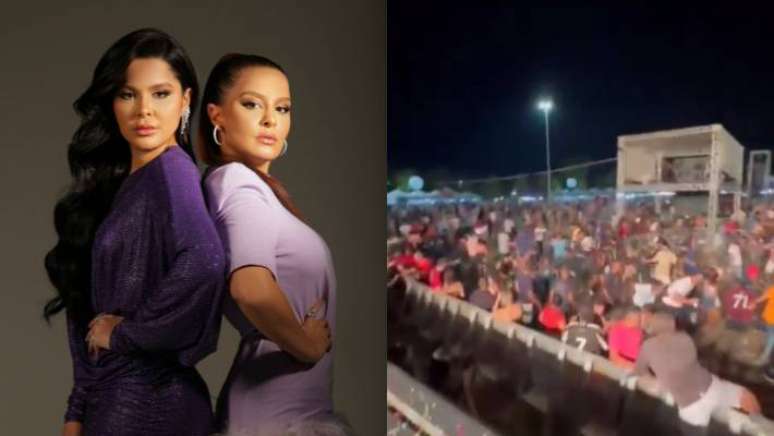 Show de Maiara e Maraisa no Tocantins foi interrompido por tiroteio.