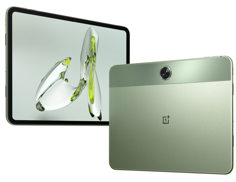 The OnePlus Pad Go will only be sold in green, with a two-tone finish (Image: OnePlus) The OnePlus Pad Go will only be sold in green, with a two-tone finish (Image: OnePlus)