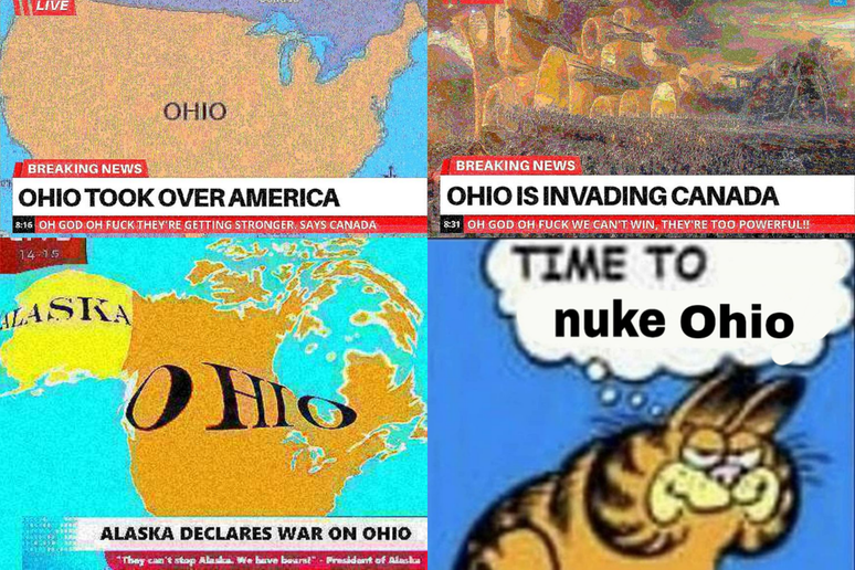 Coleção da série “Ohio contra o Mundo” (Imagens: Reprodução/Know Your Meme)