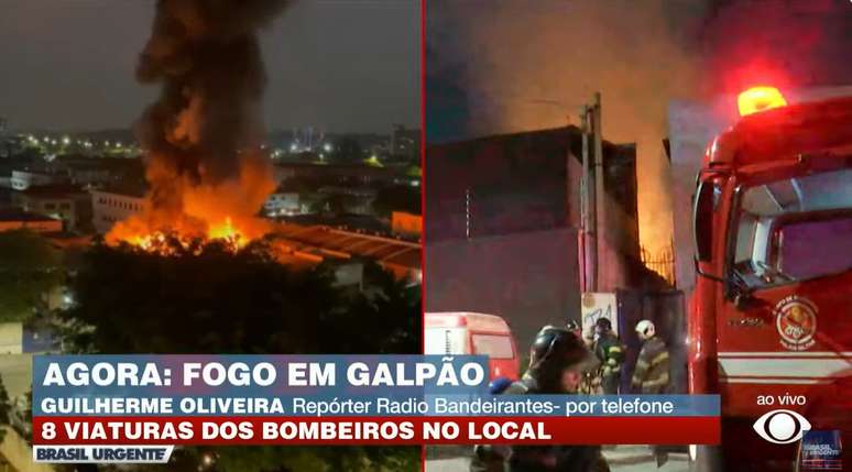 Television programs showed the fire that caused the total loss of what was in Vic Meirelles' warehouse Television programs showed the fire that caused the total loss of what was in Vic Meirelles' warehouse