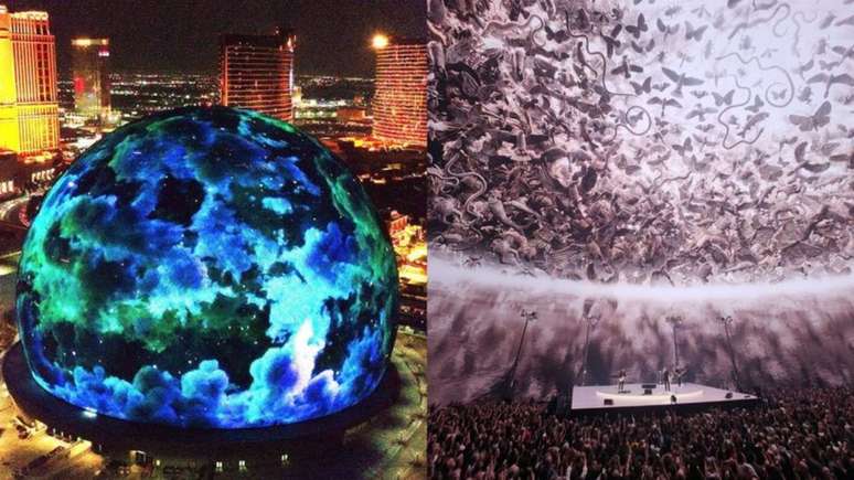 MSG Sphere Arena por fora e por dentro