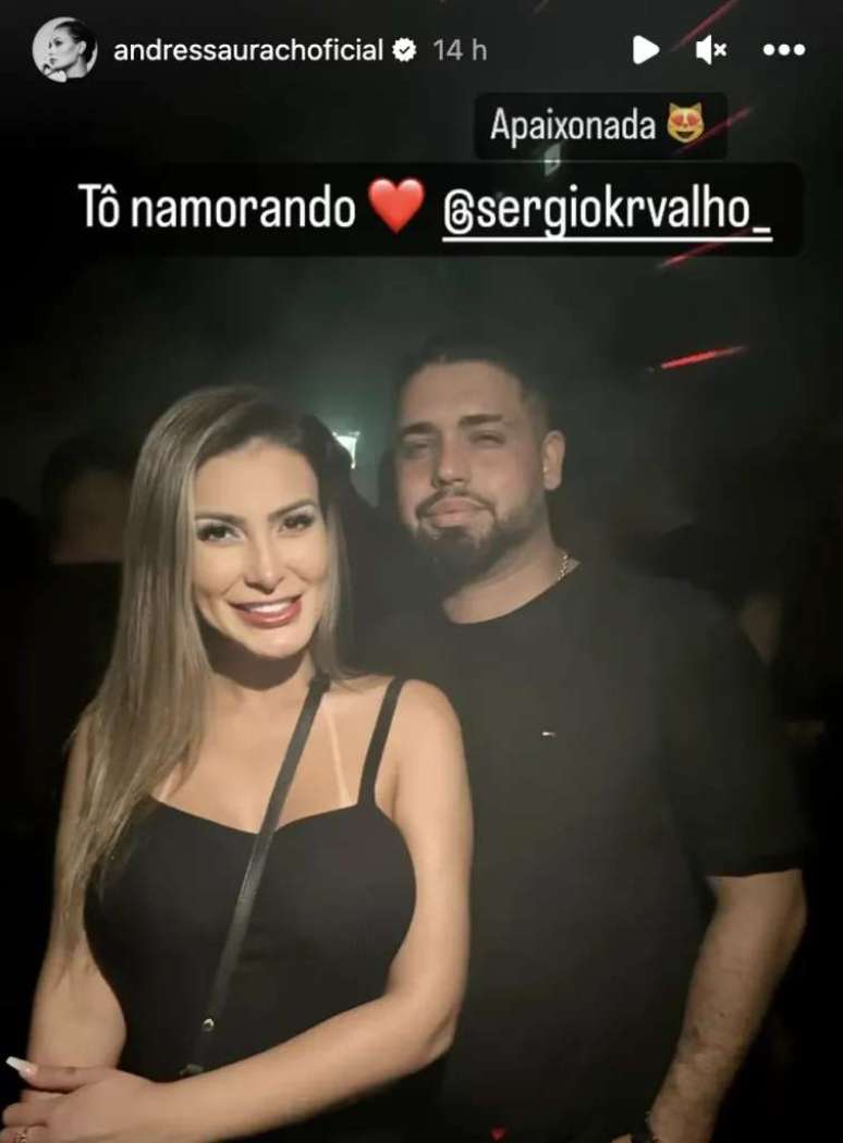 Andressa Urach assume namoro com Sergio Carvalho