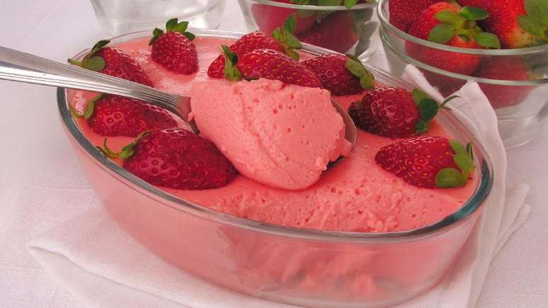 Mousse de morango