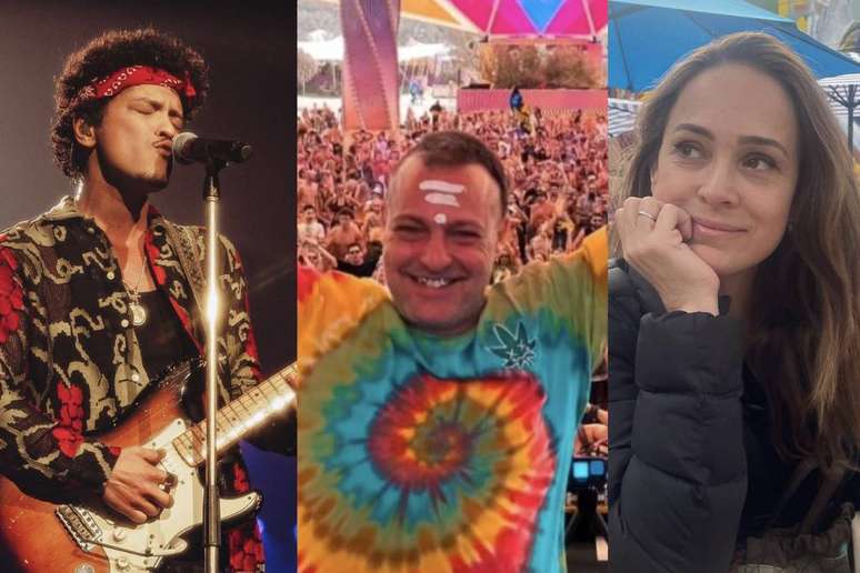 Bruno Mars, Juarez Petrillo e Gabriela Duarte