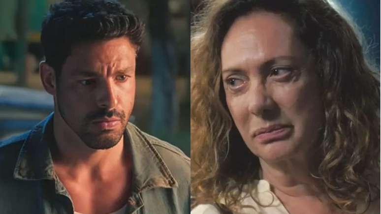 Caio e Agatha em 'Terra e Paix&atilde;o'. Reprodu&ccedil;&atilde;o/TV Globo