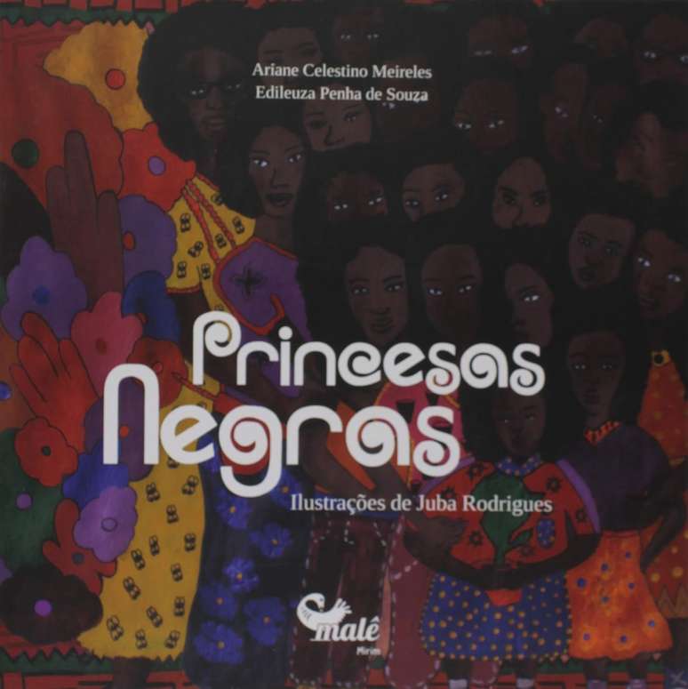 Capa do livro “Princesas negras”, de Ariane Celestino Meireles e Edileuza Penha de Souza