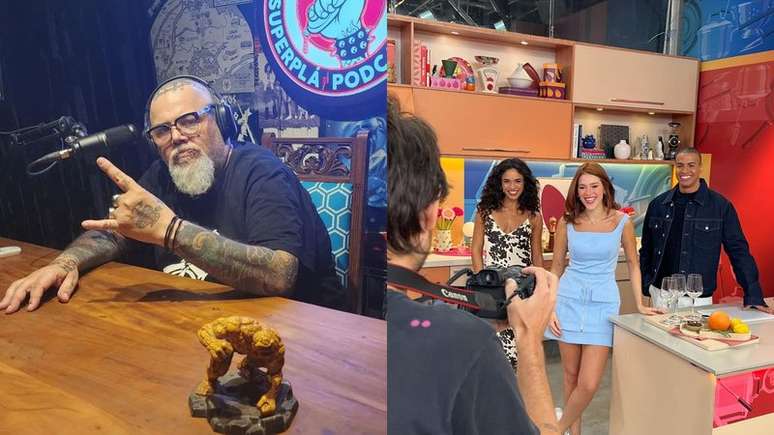 Jo&atilde;o Gordo em grava&ccedil;&atilde;o de epis&oacute;dio para canal no YouTube | Ana Clara e convidados no 'Panela&ccedil;o'