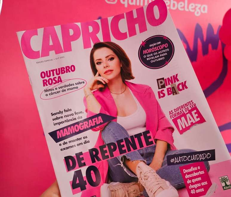 Sandy estampa capa impressa especial de Capricho