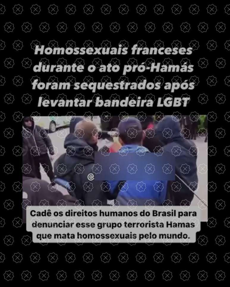 V&iacute;deo que mostra extremistas agredindo manifestantes em marcha LGBTQIA+ na Ucr&acirc;nia em 2017 circula como se registrasse sequestro de franceses em ato pr&oacute;-Hamas