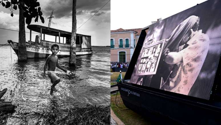 Araqu&eacute;m Alc&acirc;ntara comemora 50 anos de carreira com exposi&ccedil;&atilde;o flutuante na Amaz&ocirc;nia