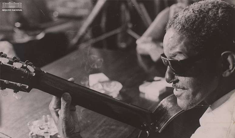 Antiga fotografia de Cartola /