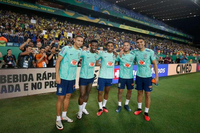 BRASIL X VENEZUELA, AQUECIMENTO, COM IMAGENS, ELIMINATÓRIAS DA COPA 2026, #live