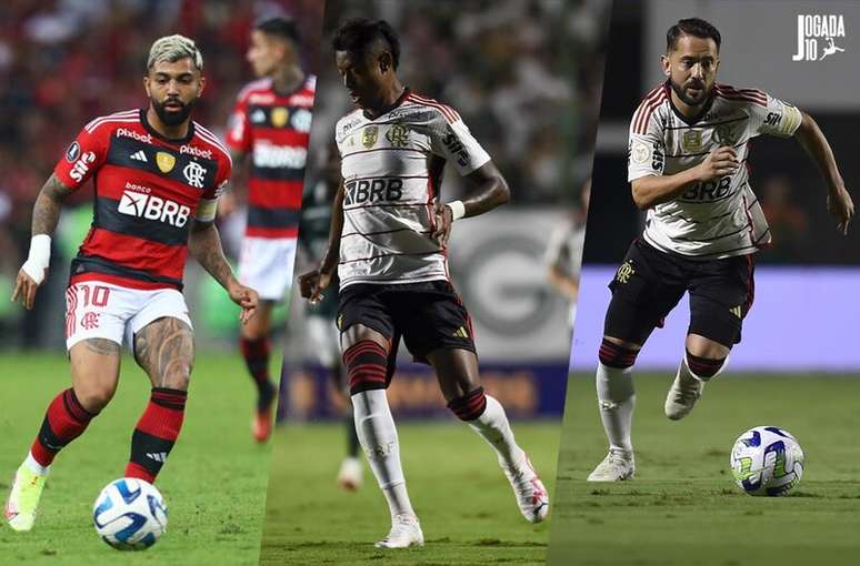 Flamengo intensifica as conversas pela renovação com trio de ídolos desta geração – Fotos: Divulgação/CR Flamengo