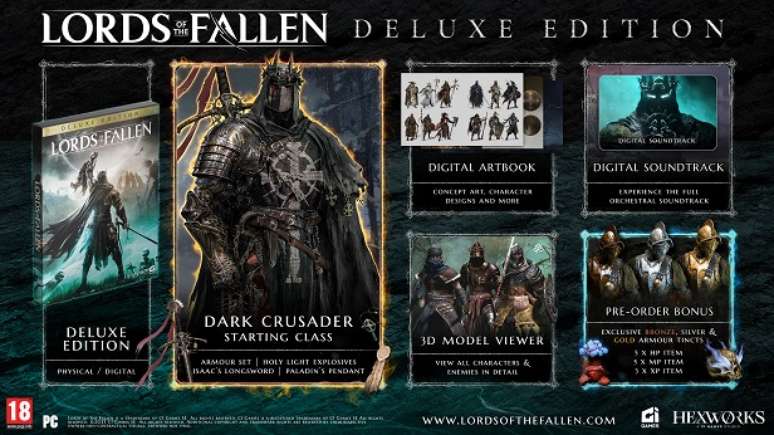 Edição de Luxo de Lords of the Fallen vem com itens exclusivos