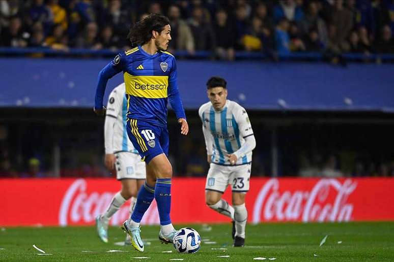 Cavani em campo pelo Boca Juniors &ndash;