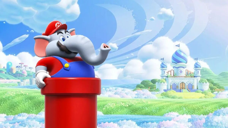 Mario tem uma curiosa transformação em elefante em Super Mario Bros. Wonder que está na BGS
