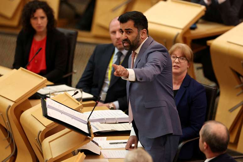 O primeiro-ministro da Escócia, Humza Yousaf