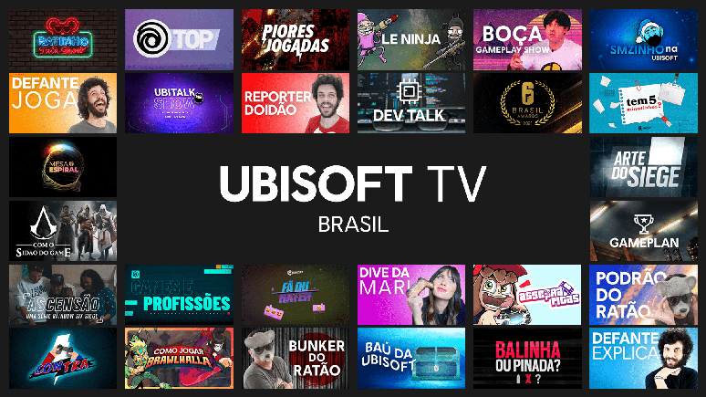 Ubisoft lança Ubisoft TV Brasil, canal de televisão para gamers.