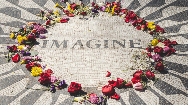 Imagine um mundo em que todos convivam em paz?