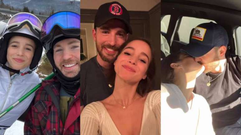 Chris Evans and Alba Baptista Chris Evans and Alba Baptista