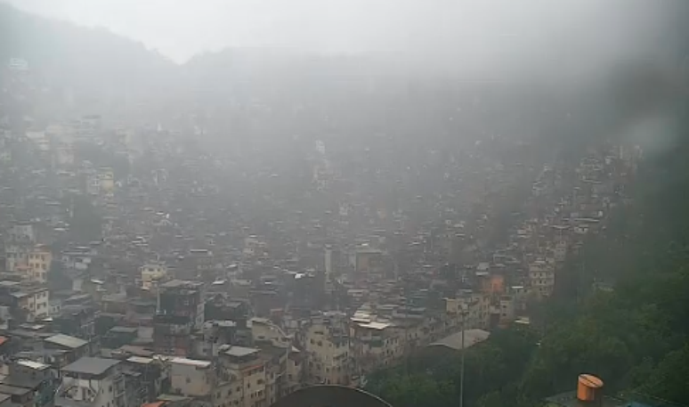 A Rocinha registrou mais de 160 mm de chuva em 24h