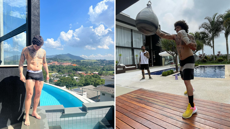 Piscina infinita, três andares e estúdio: conheça a mansão de Whindersson Nunes