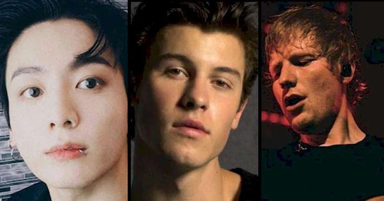 Fotos: Reprodu&ccedil;&atilde;o / Instagram / @jungkook.97 / @shawnmendes / @edsheeran
