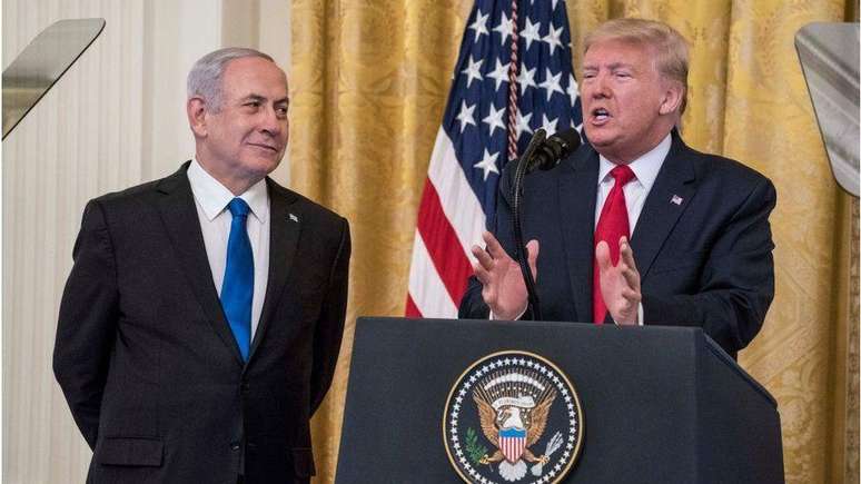 Trump apresentou seu plano de paz para a região com Netanyahu ao seu lado, e sem a presença de palestinos