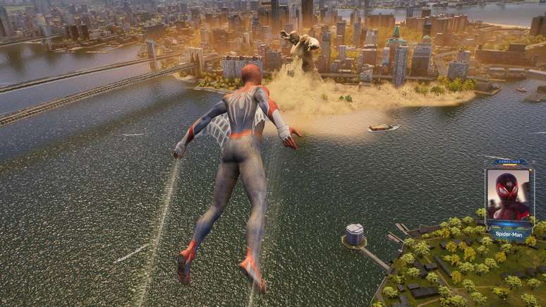 A travessia entre prédios está mais fluída em Spider-Man 2