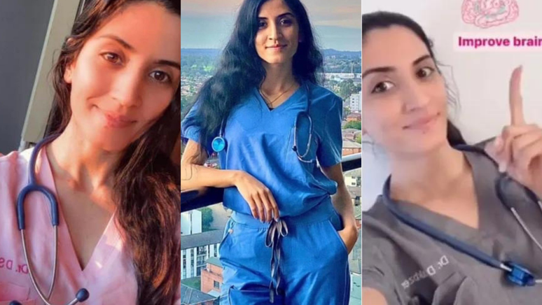 A australiana Dalya Karezi (30) se passava por médica nas redes sociais
