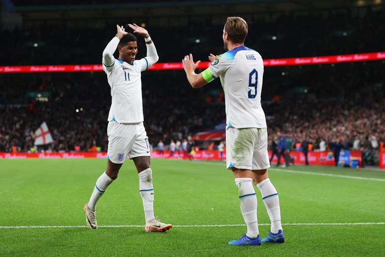 Kane e Rashford marcaram os gols da vitória da Inglaterra sobre a Itália (Richard Heathcote/Getty Images)