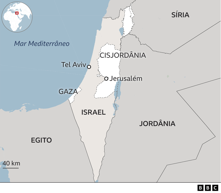 Mapa de Israel Palestina 