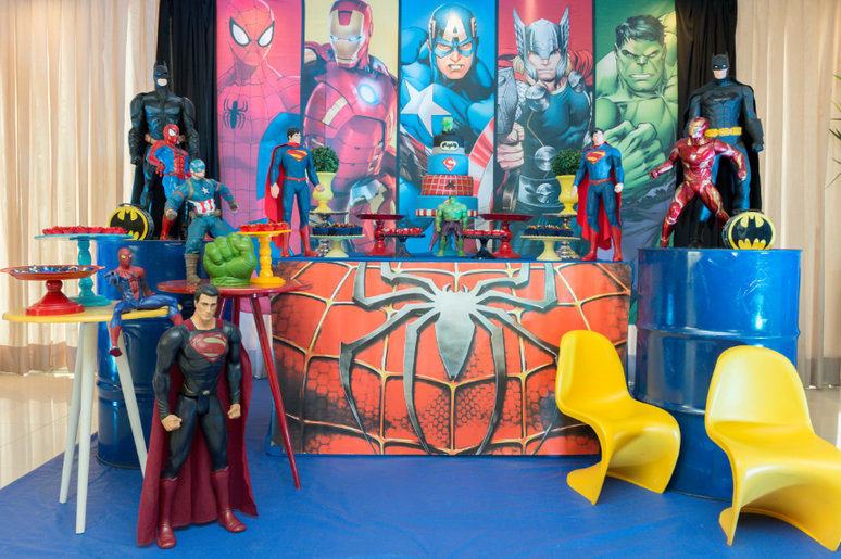 45. Decoração de Dia das Crianças: esta festa tem como tema os super-heróis da Marvel – Foto: Shutterstock