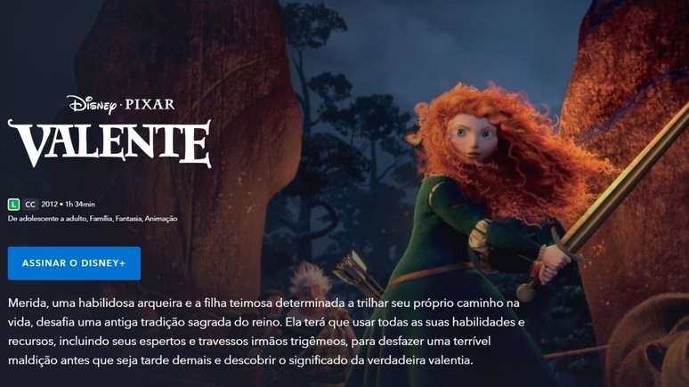 Filme Valente –