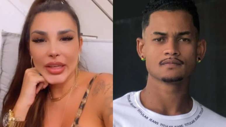 Jenny Miranda, mãe de Bia Miranda, e Gabriel Roza. Reprodução/Instagram