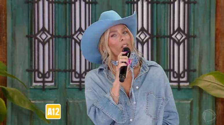 Adriane Galisteu em 'A Fazenda 15'. Reprodu&ccedil;&atilde;o/Record TV