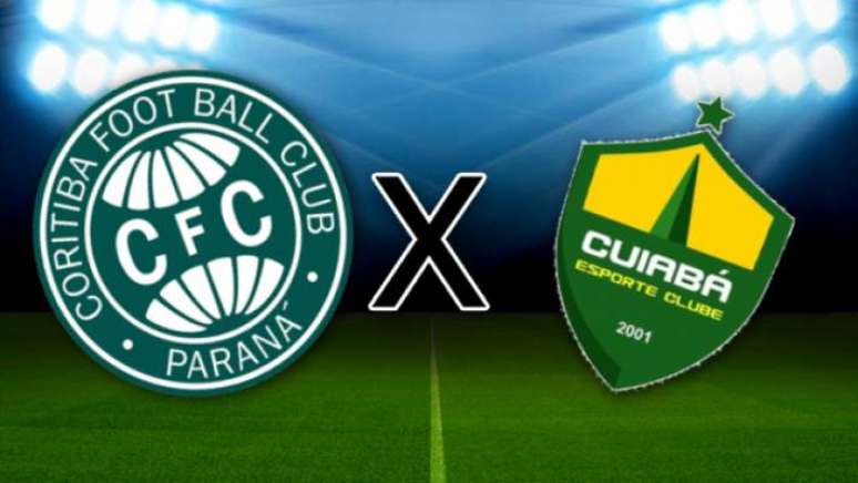 Coritiba e Cuiabá se enfrentam nesta quarta-feira.